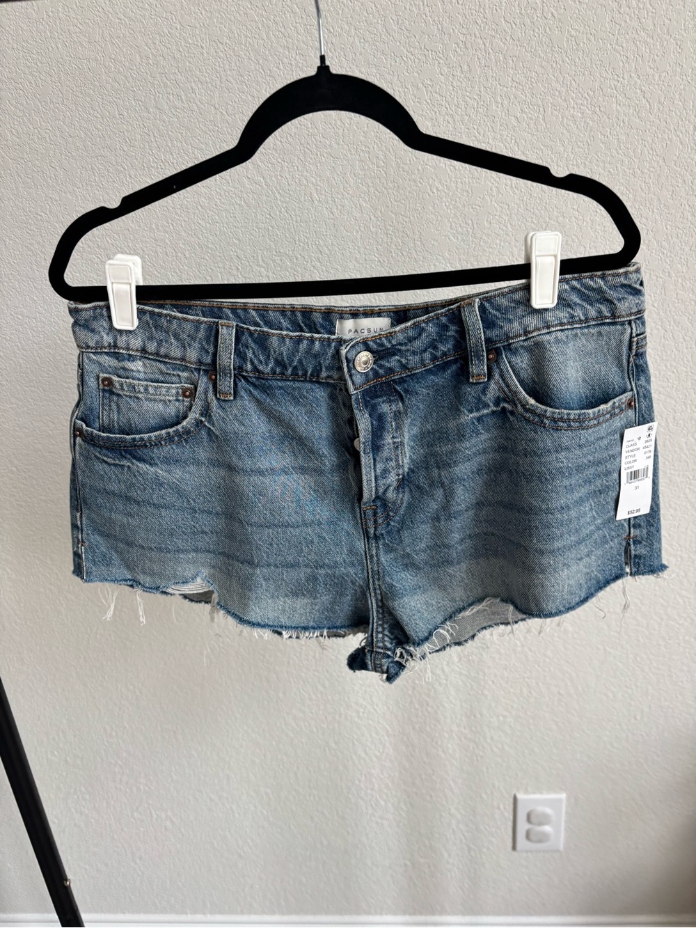 PacSun Women's Jamie Micro Short - 31 Denim Cutoff Shorts